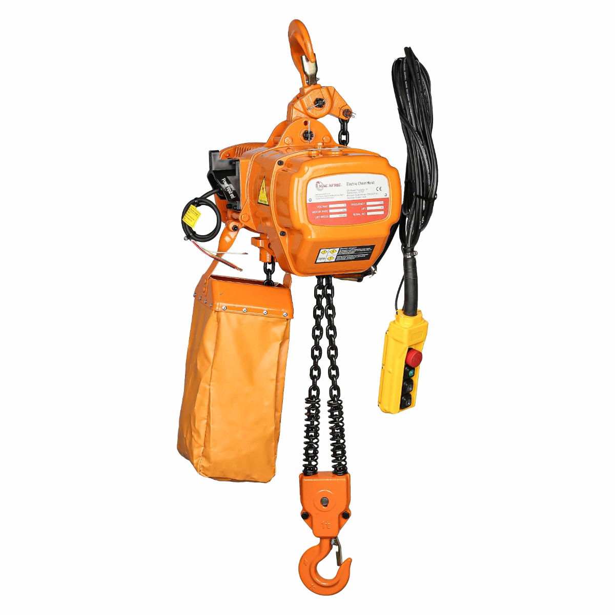 MAC AFRIC 750kg x 6m Electric Chain Hoist (380V) - Image 2