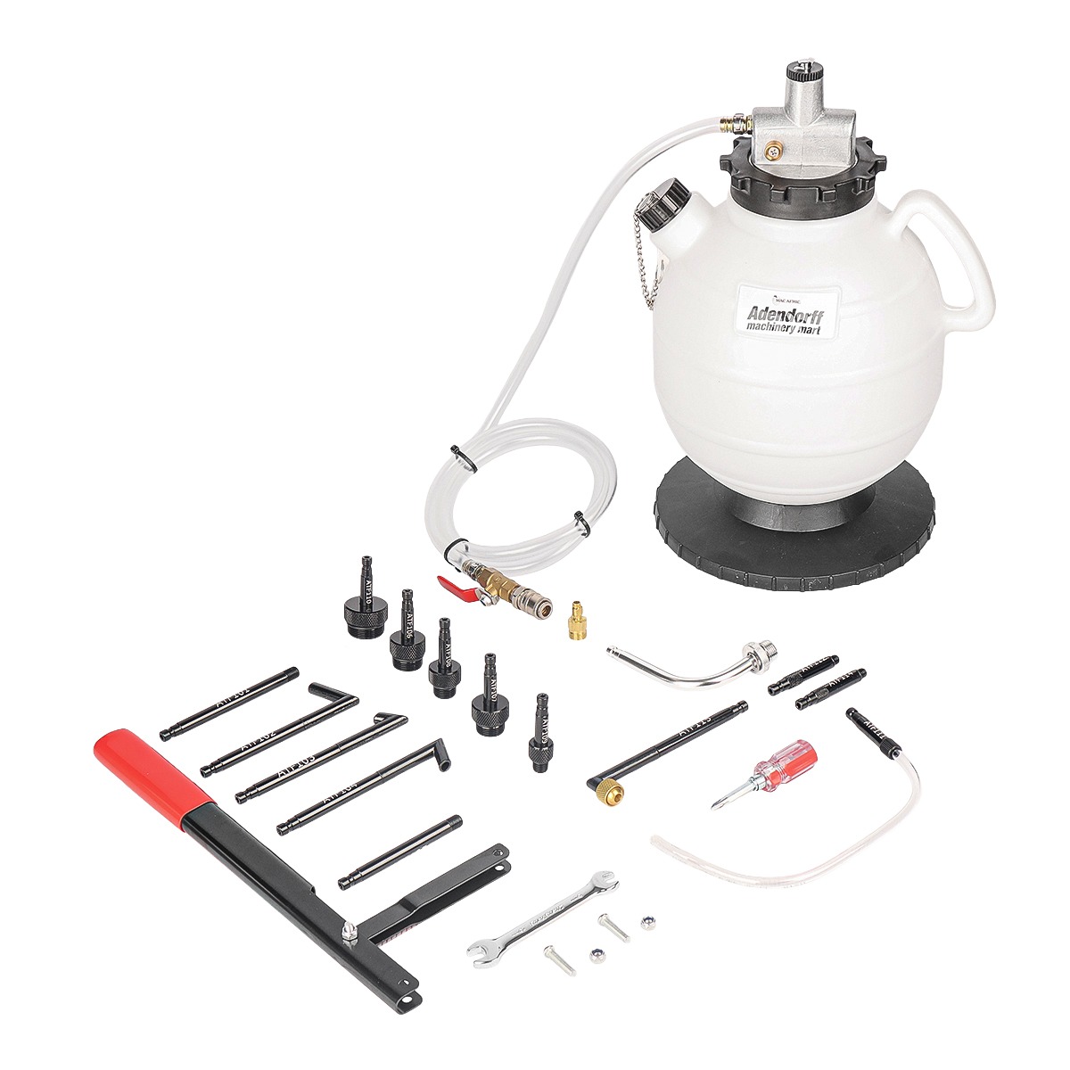 MAC AFRIC 7.5L Gearbox Oil Change Tool with 15 Adapters – Manual Operation - Image 4