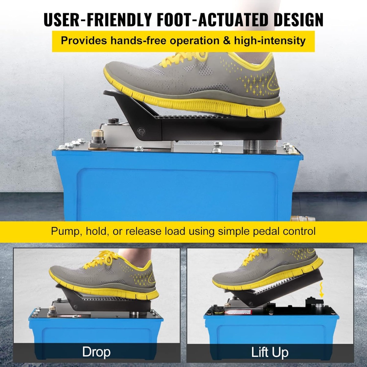 MAC AFRIC 10,000 PSI Pneumatic Powered Hydraulic Actuated Foot Pump - Image 8