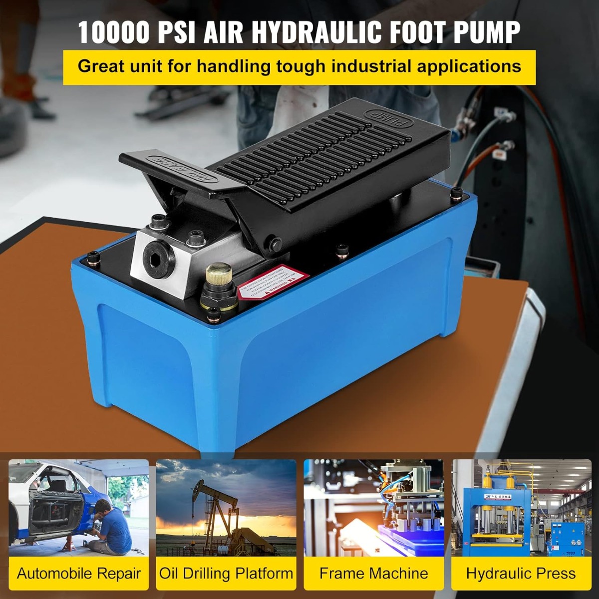 MAC AFRIC 10,000 PSI Pneumatic Powered Hydraulic Actuated Foot Pump - Image 9