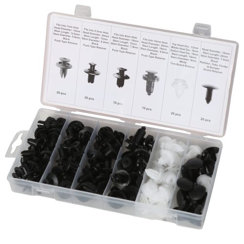 MAC AFRIC 100pce Shield Push Type Retainer Set