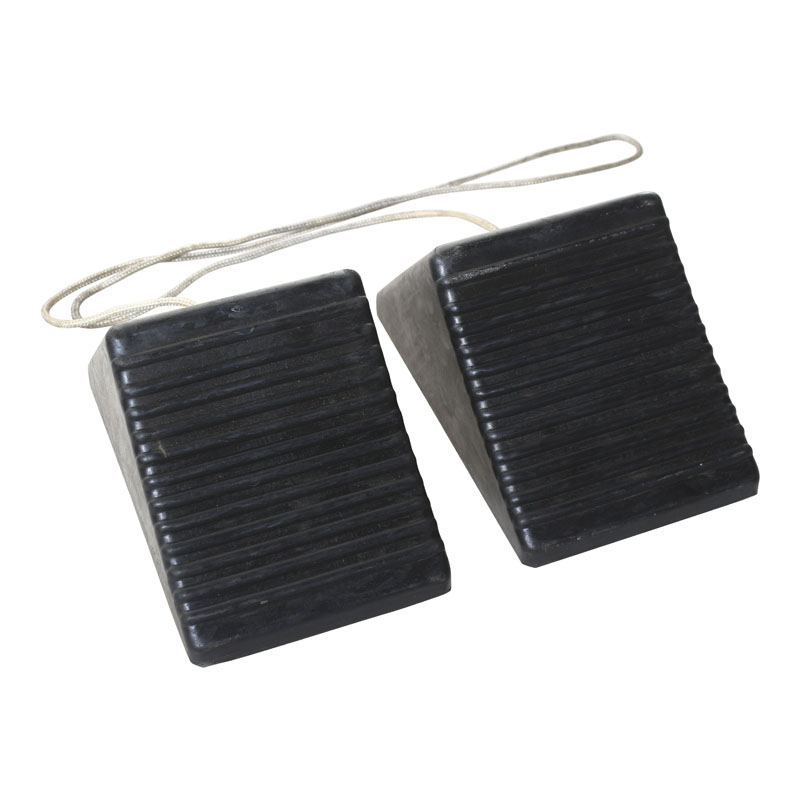 MAC AFRIC Rubber Wheel Chock with Reinforced Nylon