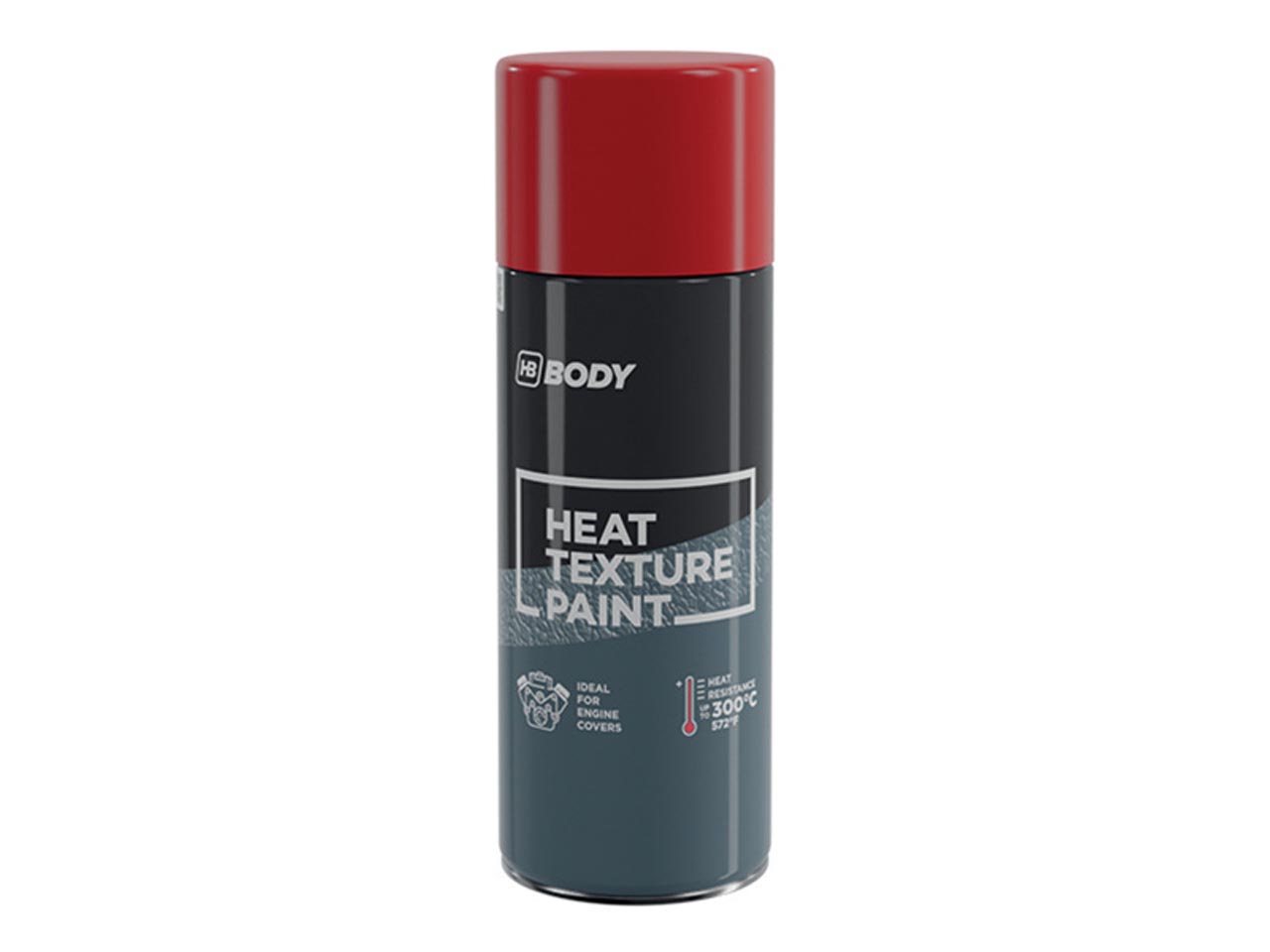HB BODY Heat Super Texture Paint, Ferrari Red, 400ml Aerosol
