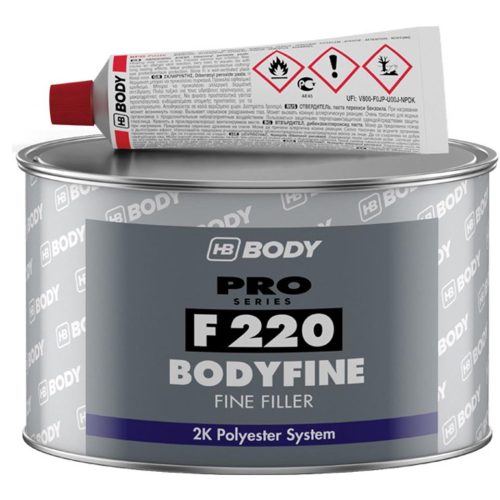 HB BODY F 220 Bodyfine Fine Filler, White
