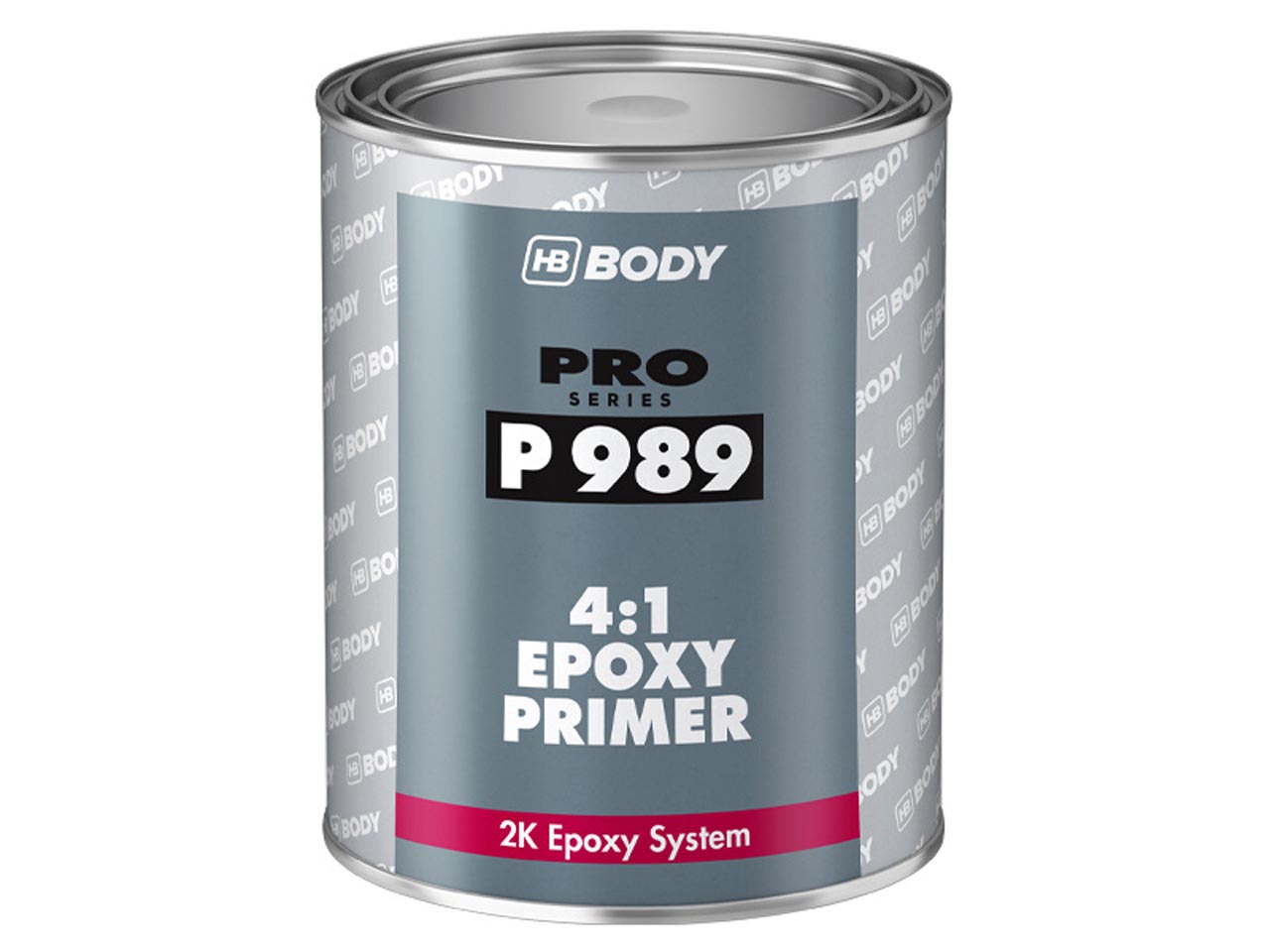 HB BODY P 989 4:1 Epoxy Primer, Transparent, 1ltr