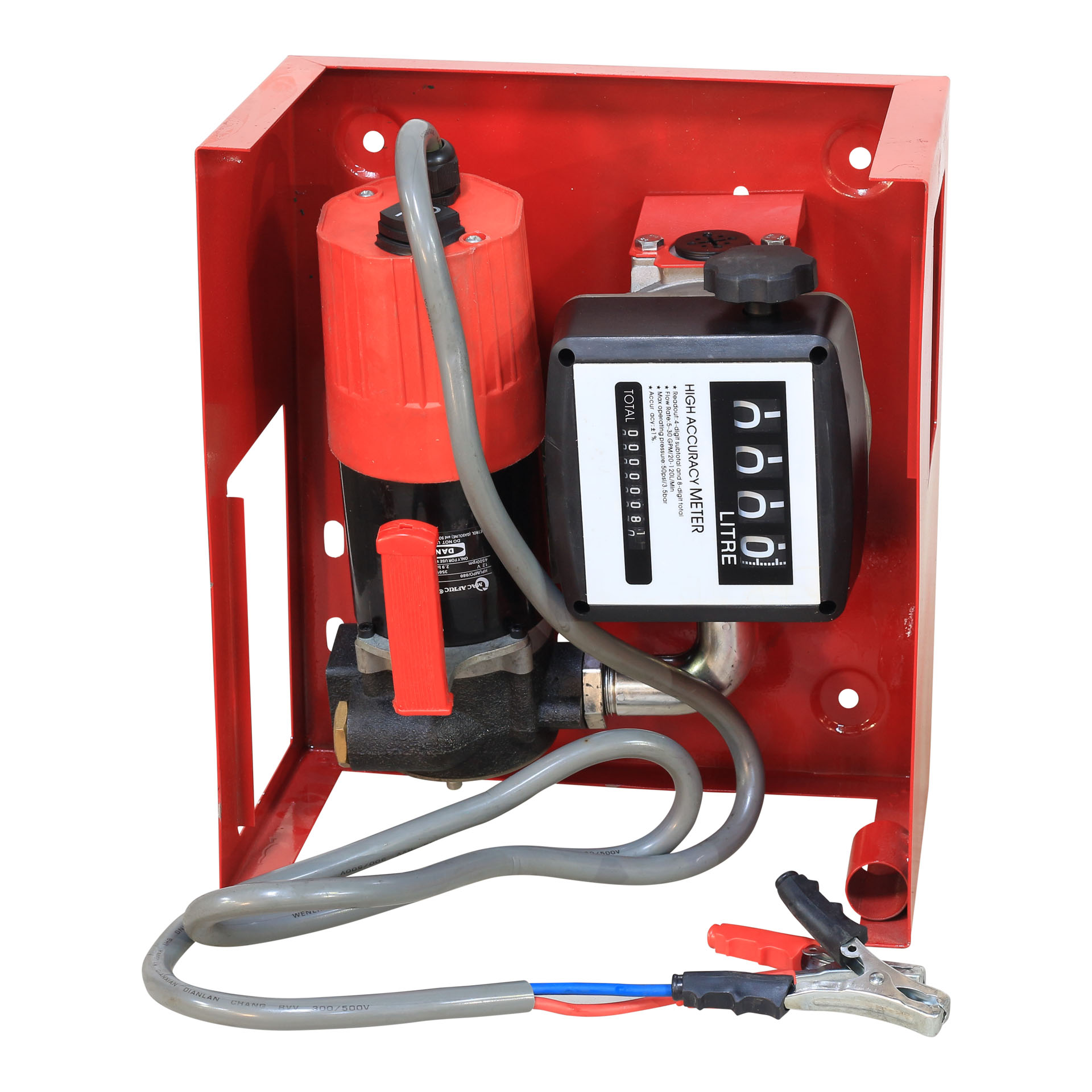 MAC AFRIC 12V DC 80l/min Wall Mount Bracket Diesel Pump Unit with Auto Gun - Image 2