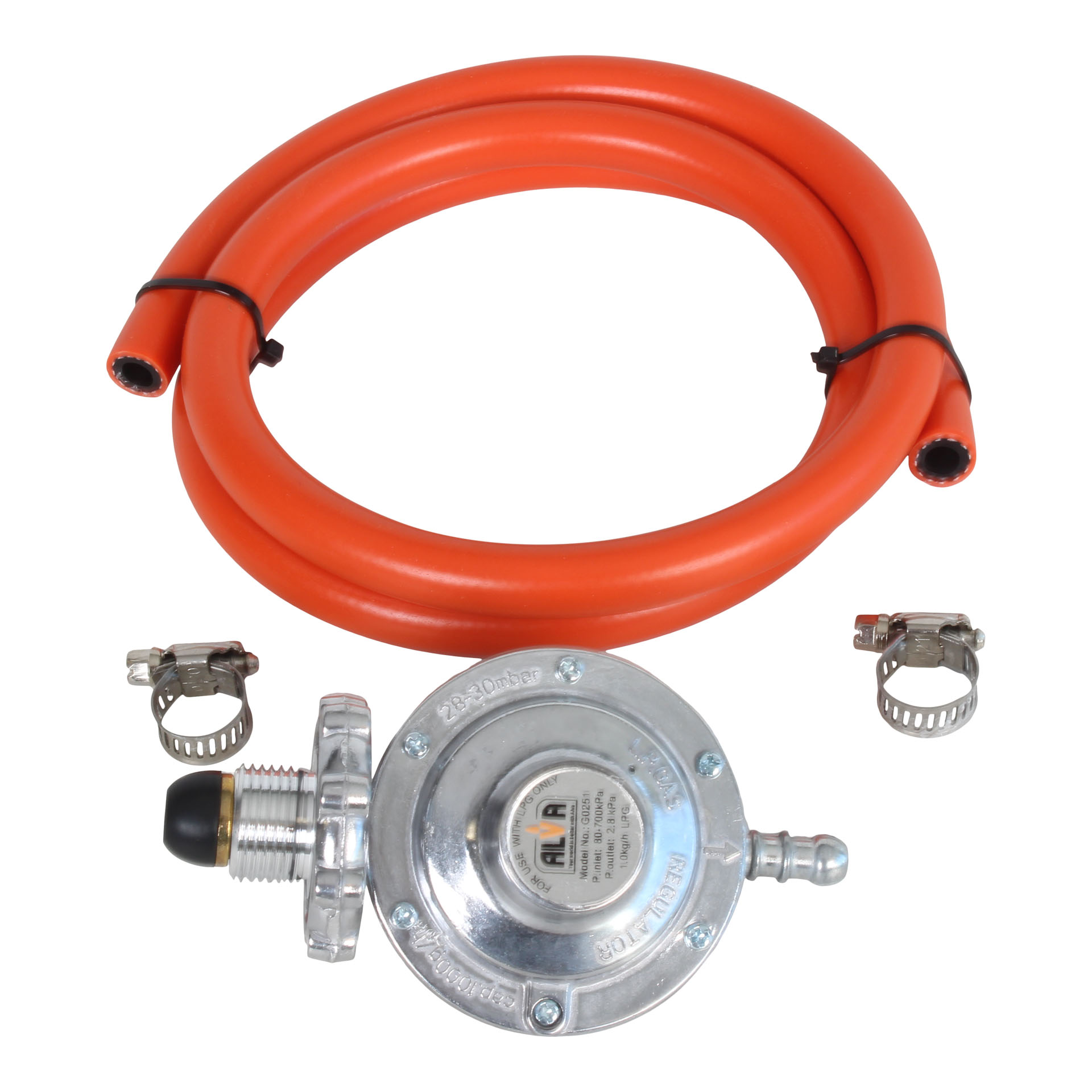 ALVA LP GAS Bullnose Hose And Regulator Pack