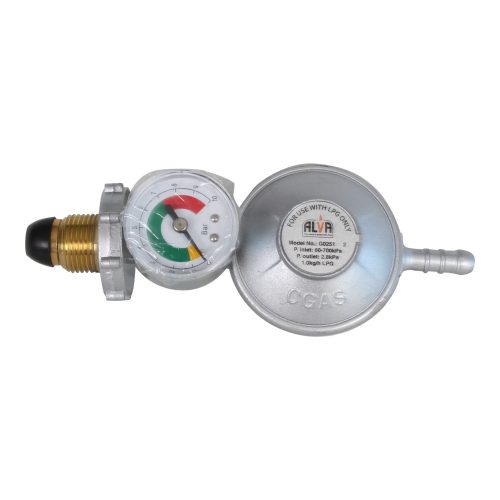 ALVA LP GAS Bullnose Regulator With Gauge