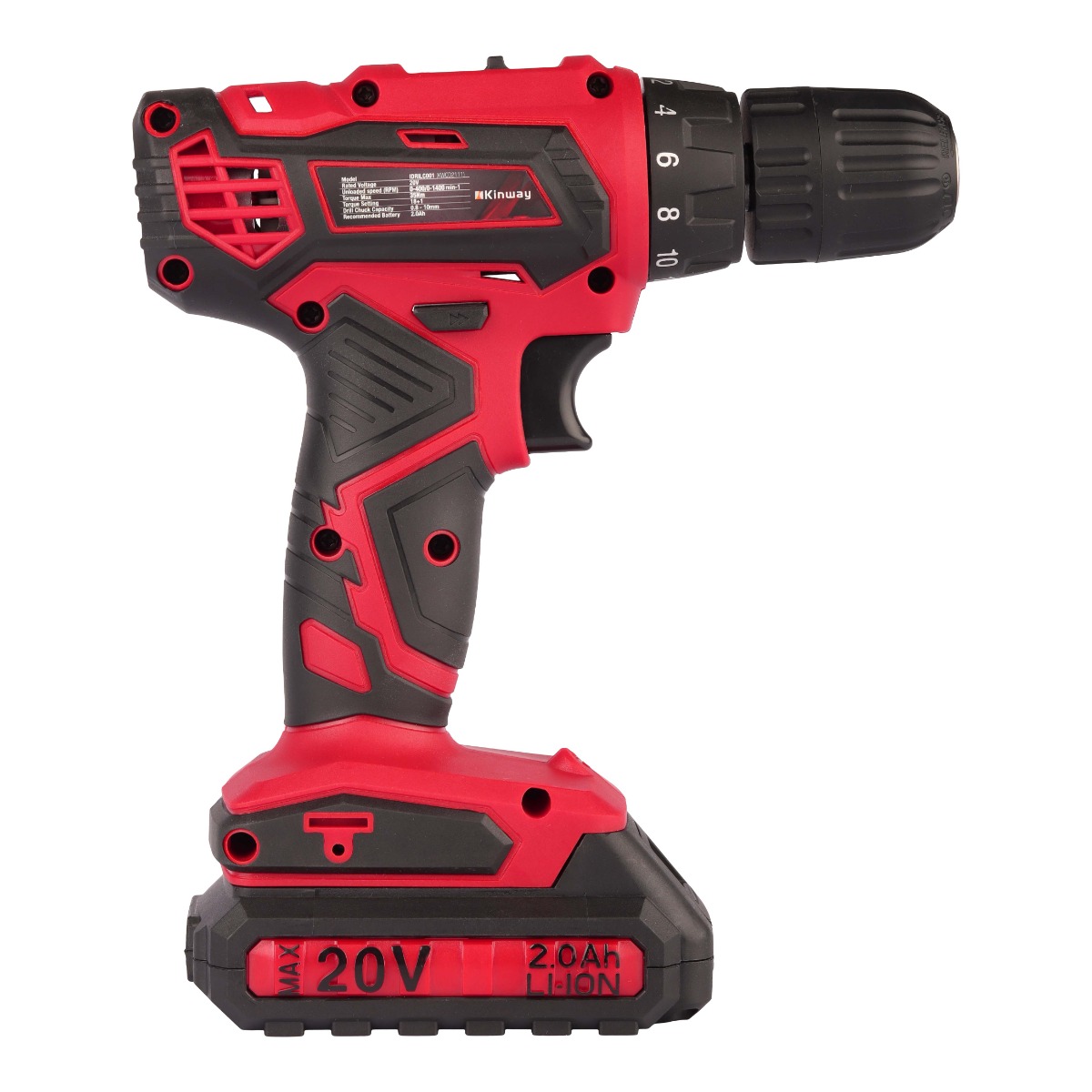 Kinway 20V Cordless Drill Kit - Image 8