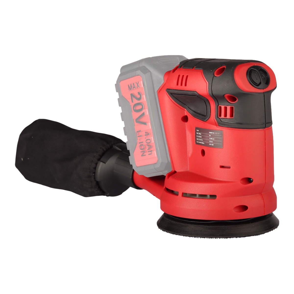 Kinway 20V Brushless Cordless 125 mm Rotary Sander – Tool Only - Image 2