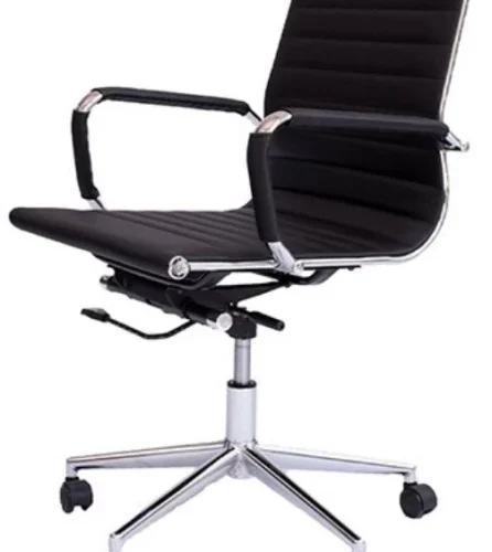 Office Chair 818B Office Adjustable Arm Chair – Black