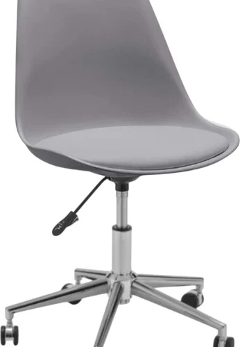 Eay Eay Thing Armless Adjustable Swivel Mid-Back Task Office Chair with Wheels Office Adjustable Arm Chair – Grey