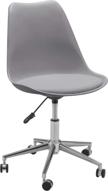 Eay Eay Thing Armless Adjustable Swivel Mid-Back Task Office Chair with Wheels Office Adjustable Arm Chair – Grey