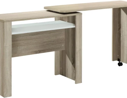 Linx Nevada Work Desk - Office Table – Sonoma Oak and White