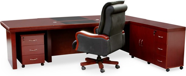 Amika Aurora Ebony HX39428 Office Table Office Table – Mahogony - Image 2