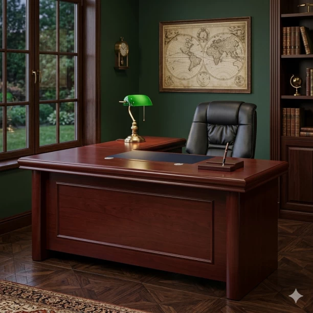 GOF Furniture 9847211161721 Office Table – Mahogony