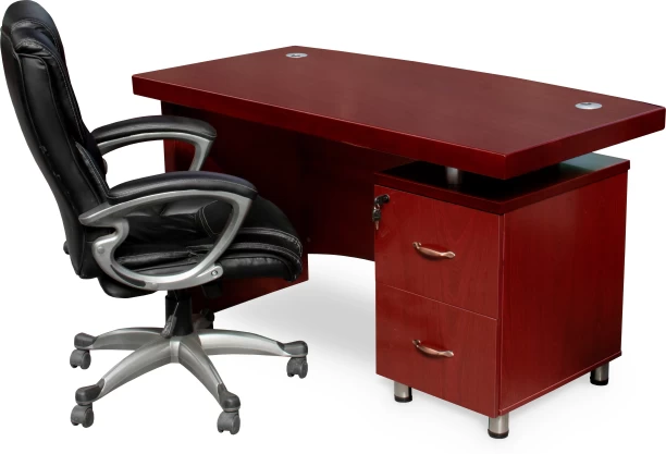 GOF Furniture 2234368318721 Office Table – Mahogony - Image 2