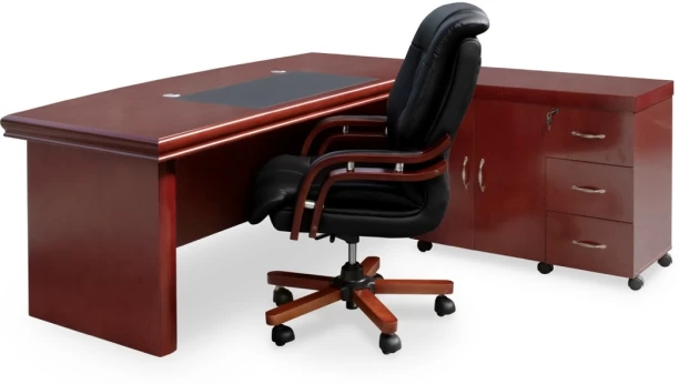 Executive Office Desk HX2406 Office Table – Mahogany - Image 2
