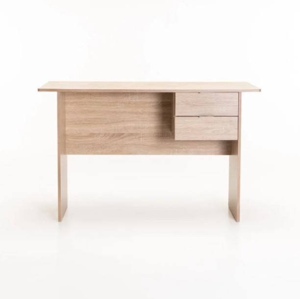 Nordic 2 Drawer Desk Study Table – Light Oak - Image 2