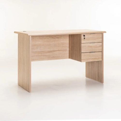 Classic DELUXE 3 DRAWER DESK Office Table – Light Oak