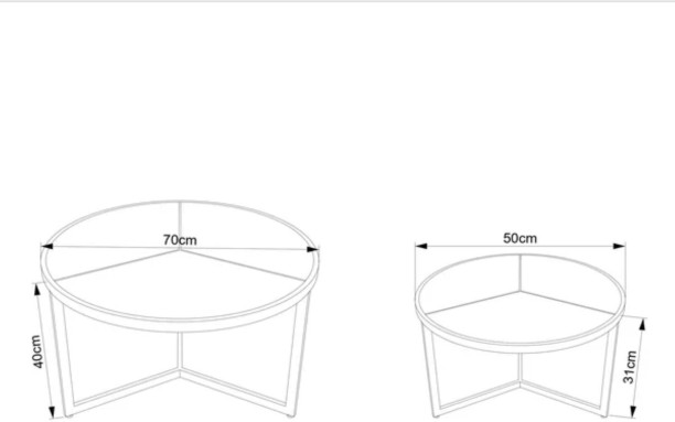 VIVIDITTO DF0808b Multipurpose Table – Black Rustic - Image 3