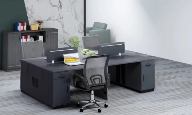 QandAHome m681 Office Table – Grey, Chair Included