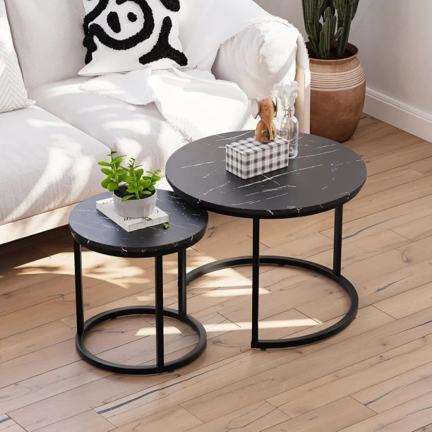 ZA Quality Coffee Table 2pc 1 Multipurpose Table – grey - Image 3