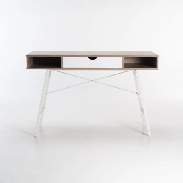 Kimmila 120cm Desk - Oak / White 1479400422583 Multipurpose Table - Image 2