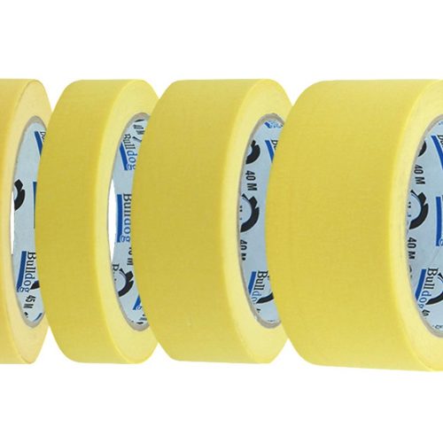ATLAS TAPES Automotive/DIY Masking Tape, 80º Natural Rubber, Yellow