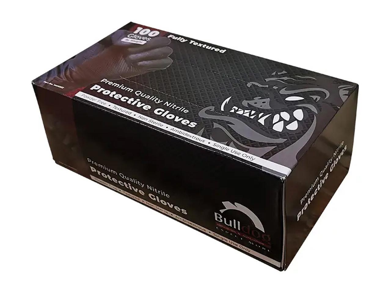 BULLDOG AUTO Nitril Disposable Glove, Finger Textured & Non Textured, 90 pcs - Image 4
