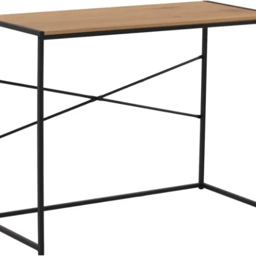 Bragg Bradford Student Office Desk Study Table – Oak and Black