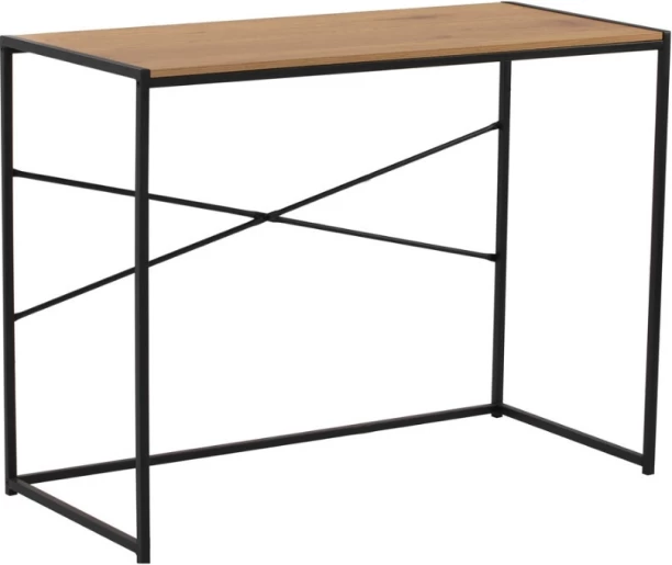 Bragg Bradford Student Office Desk Study Table – Oak and Black