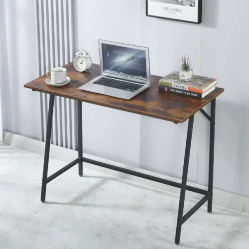 VIVIDITTO Writing Desk Simple Study Table Home Office Desk Study Table – Brown