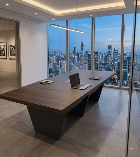 Boardroom Table BDT28 Conference Table – Dark Brown - Image 2