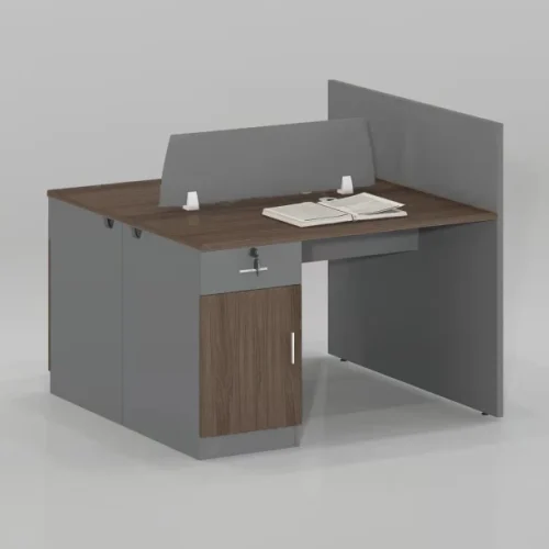 gof furniture DB-TC12524-2 Workstation Office Table – Dark Brown