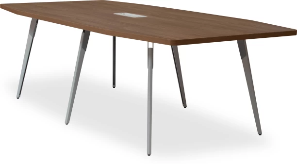 GOF Furniture LS-HT667 & 616D Raven Boardroom Table + 8 Den Office Chairs | 8-Seater | Oak | 2400 × 1200 mm Conference Table – Oak, Chair Included - Image 3