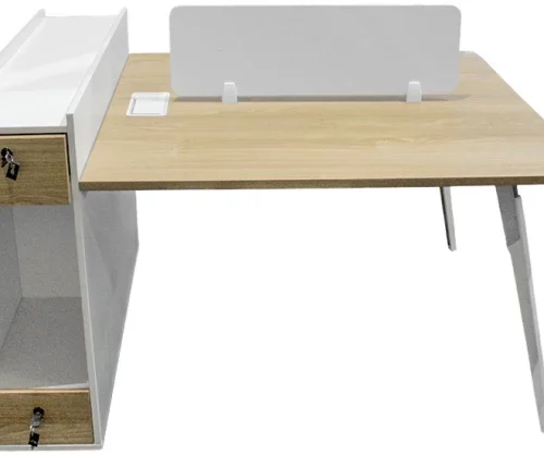 GOF Furniture LS - ZT8527 - 2 Office Table – OAK, White