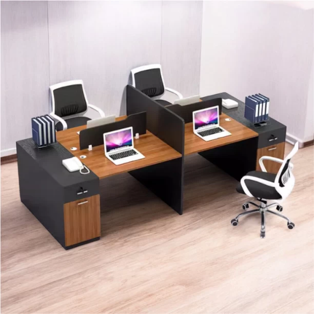 QandAHome m680 Office Table – Ebony, Chair Included