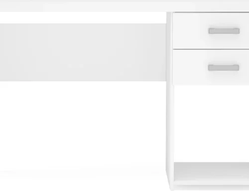 Click Furniture Malta White Office Table Office Table