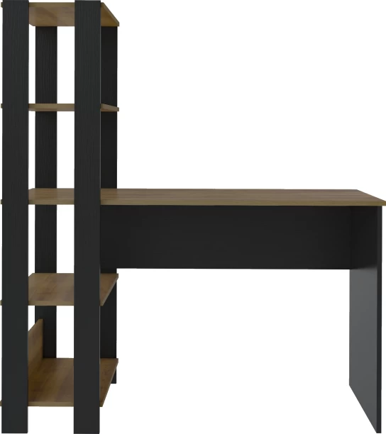 Click Furniture Match Black and Rustic Desk Office Table – Rustic black