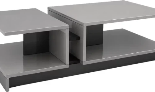 Decorum & Co Opaline Two-Tone Coffee Table Multipurpose Table – Grey