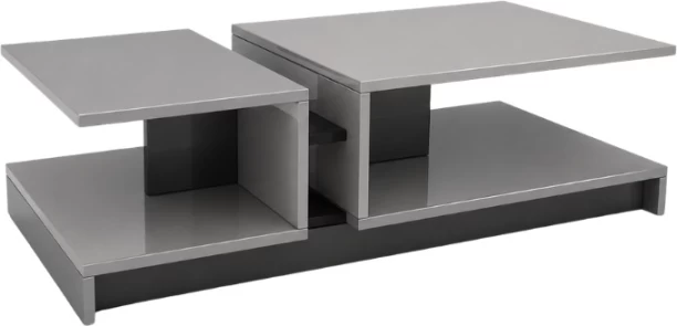 Decorum & Co Opaline Two-Tone Coffee Table Multipurpose Table – Grey