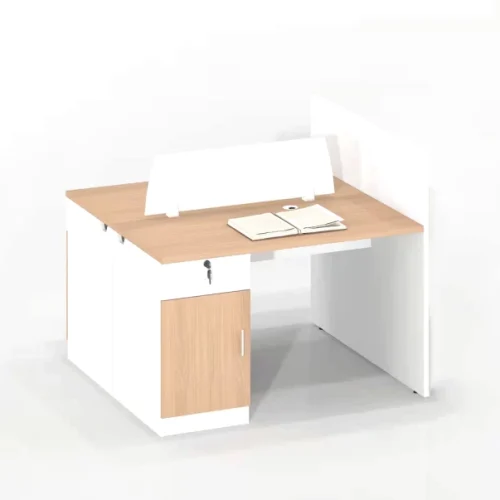 Amika Aurora Workstation Office Table Office Table – OAK, White