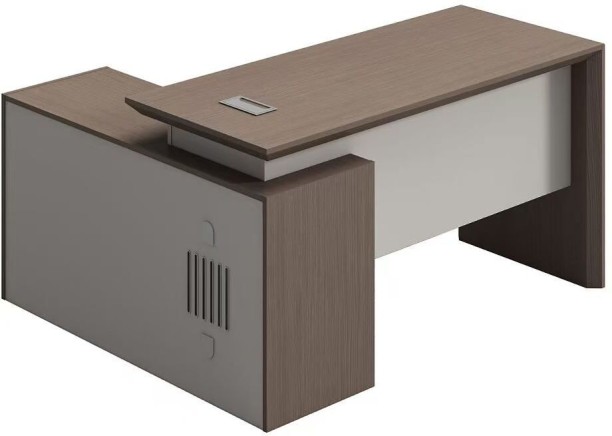 GOF Furniture YG-A114-D Executive Office Desk 1400 × 1200mm | Almond Grey Finish Office Table - Image 3