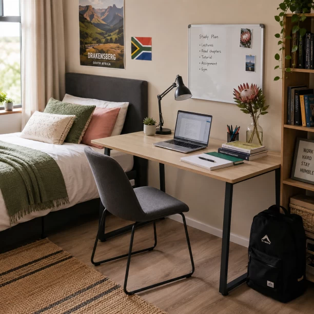 Artisan Furniture Warehouse 120 × 70 × 74cm light oak wood grain home computer desk simple U-shaped black steel frame desk bedroom student office study desk Multipurpose Table – grey wood - Image 3