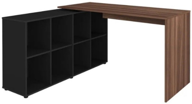 dc Netro Walnut Brown Black Office Desk Office Table - Image 4