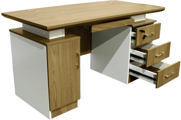 Amika Aurora Oak Solid WoodOffice Table Office Table - Image 2