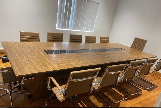 Office Boardroom Table TH5236 Conference Table – Cocoa Brown - Image 3