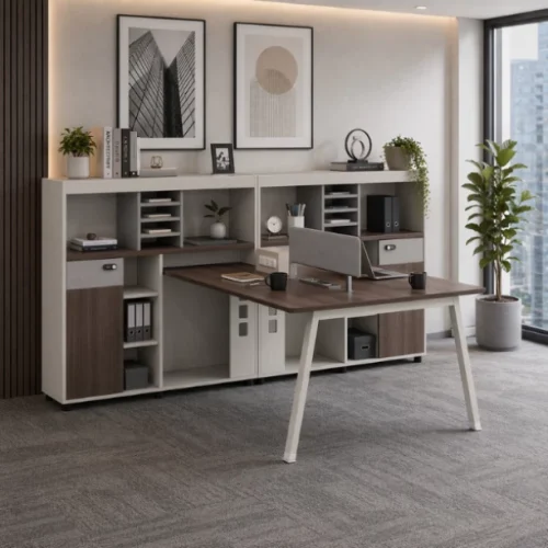 dc Quincy Office Desk Office Table – Brown