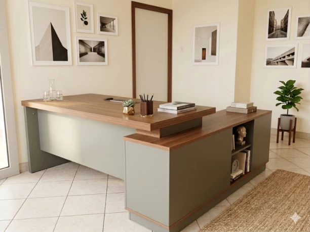 GOF Furniture 9136212753166 Office Table – Brown